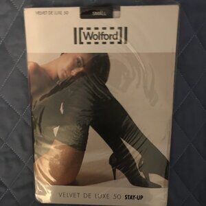 Wolford Black Velvet Stay-Up